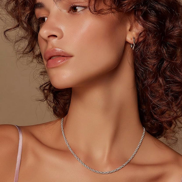 Ocean Grace Water Wave Clavicle Necklace