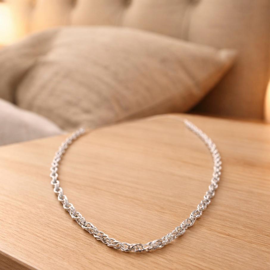 Ocean Grace Water Wave Clavicle Necklace