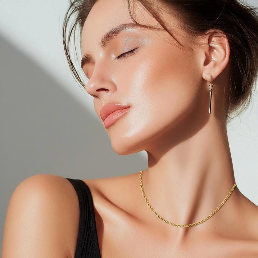 Ocean Grace Water Wave Clavicle Necklace