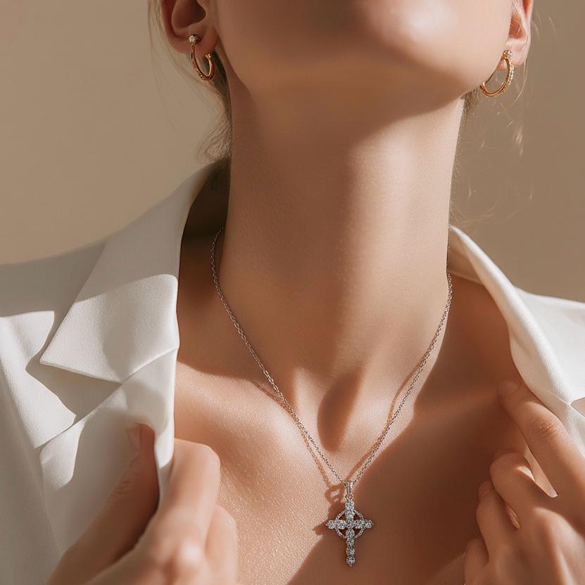 Faith Neck Crown of lace-Unbreakable Crown Cross Design