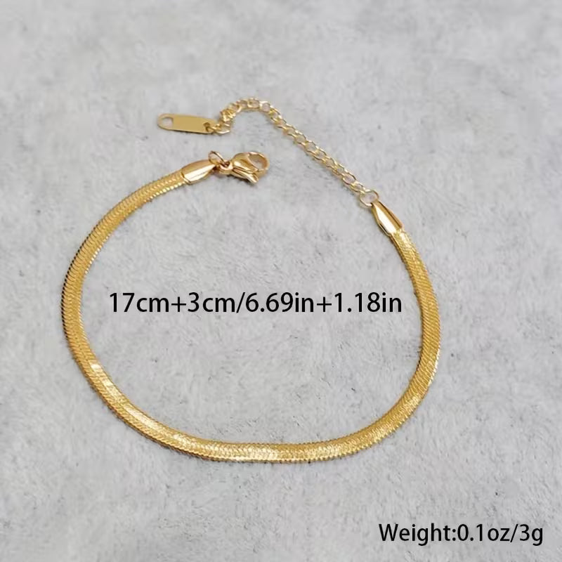 Sleek Serpent Stainless Bracelet