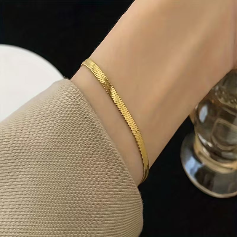 Sleek Serpent Stainless Bracelet